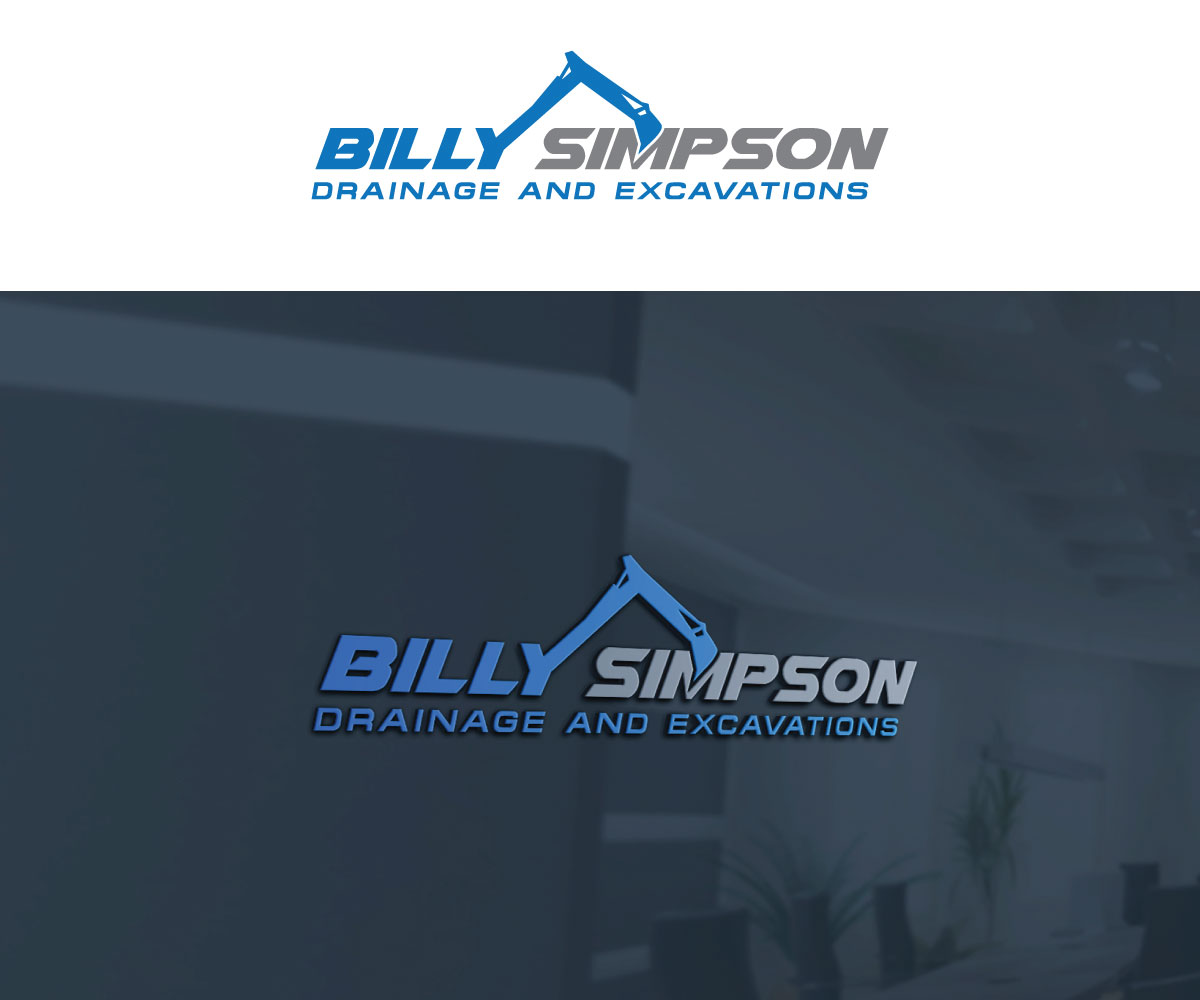 Logo Design by Luckey yaari for Billy Simpson Drainage and Excavations | Design #32856283
