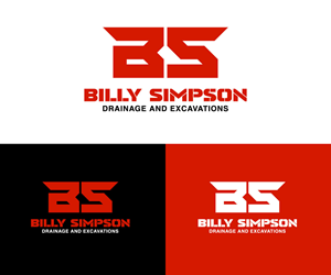 Logo Design by Kavth for Billy Simpson Drainage and Excavations | Design: #32894024