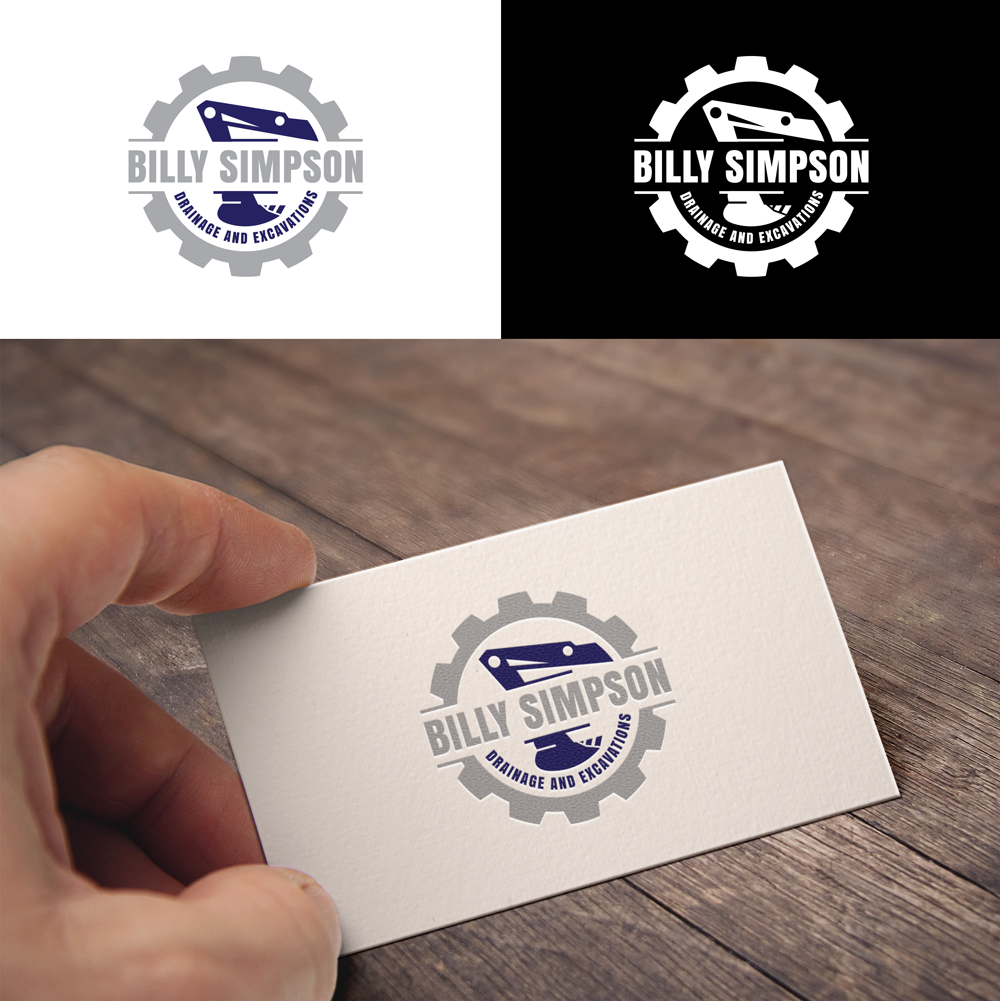 Logo Design by RA-bica for Billy Simpson Drainage and Excavations | Design #32882660
