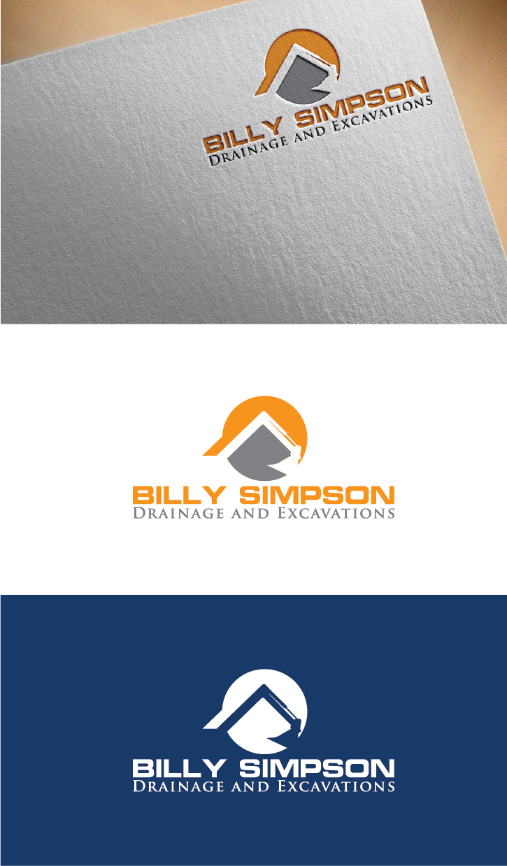Logo Design by SoltBee for Billy Simpson Drainage and Excavations | Design #32852275