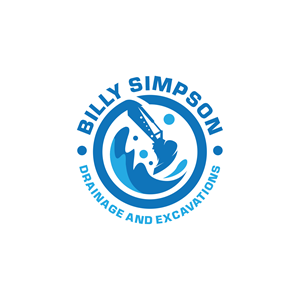 Logo Design by waee for Billy Simpson Drainage and Excavations | Design: #32859643