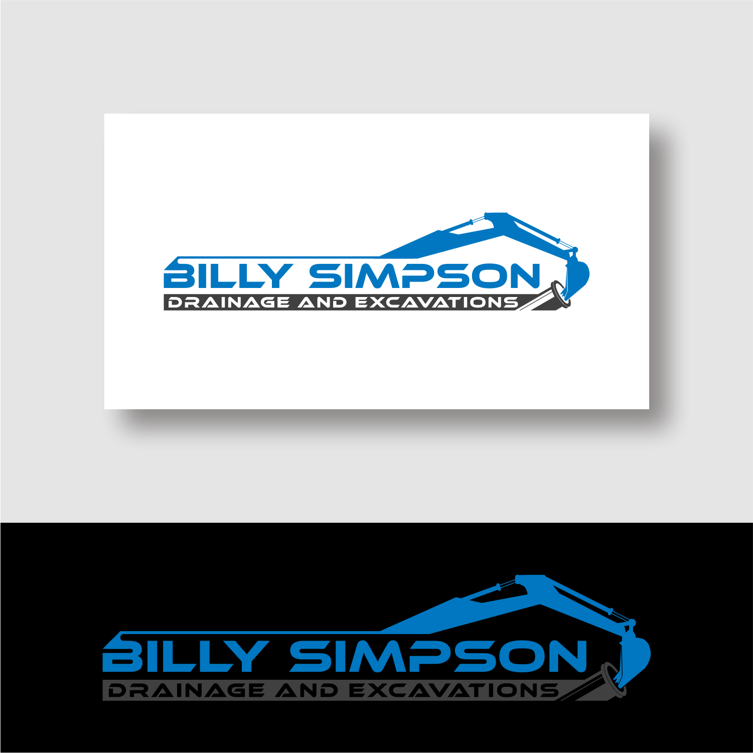 Design de Logo par semarco pour Billy Simpson Drainage and Excavations | Design #32852234