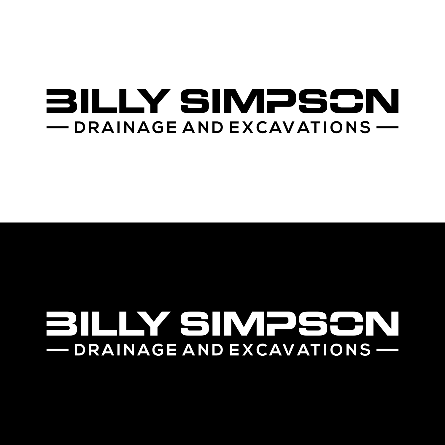 Diseño de Logo por Solikin Design para Billy Simpson Drainage and Excavations | Diseño #32852183