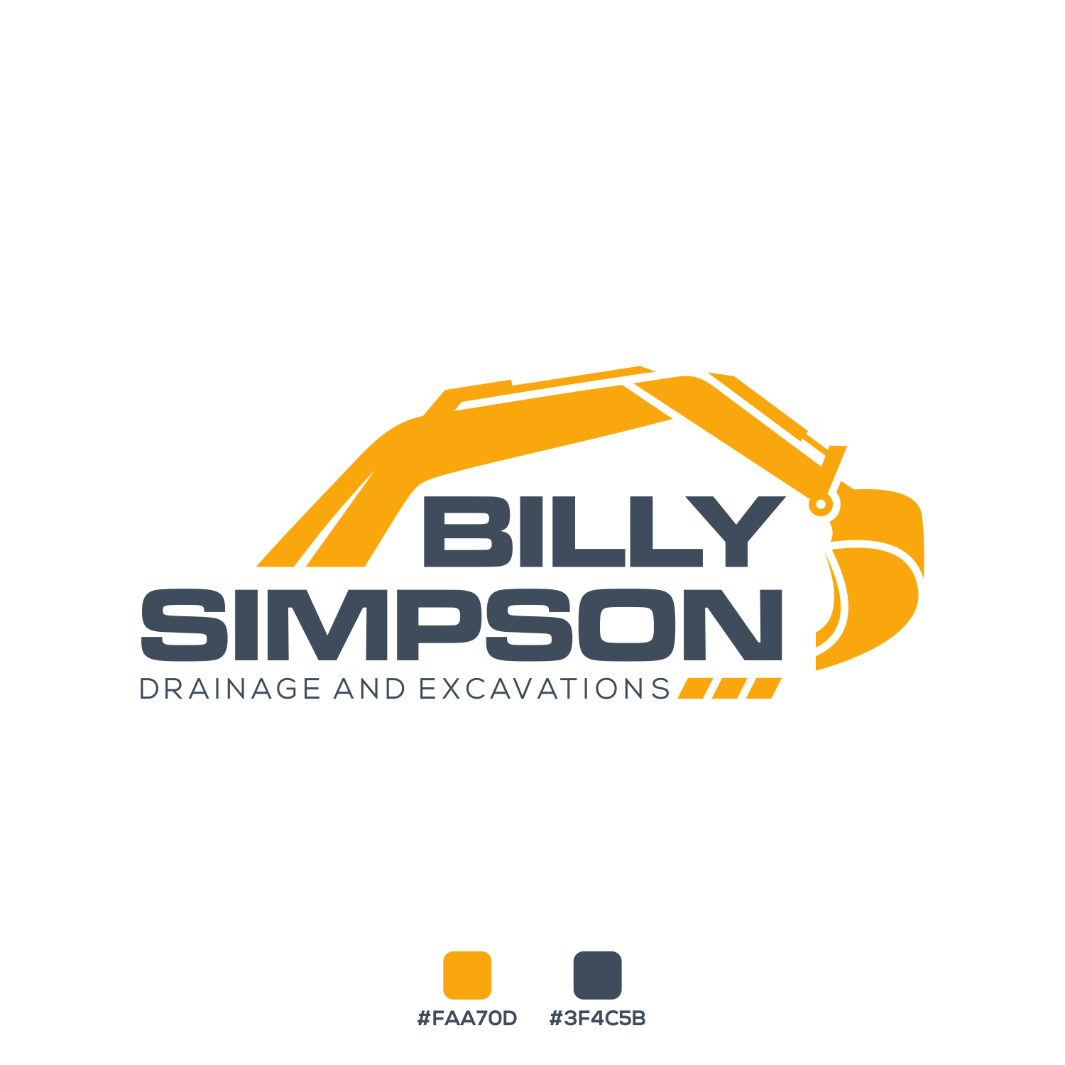 Logo Design by Suktala for Billy Simpson Drainage and Excavations | Design #32856301