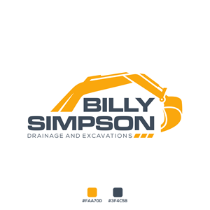 Diseño de Logo por Suktala para Billy Simpson Drainage and Excavations | Diseño #32856301