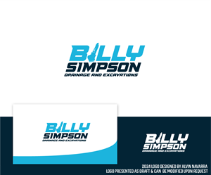 Logo Design by alvinnavarra for Billy Simpson Drainage and Excavations | Design: #32861760