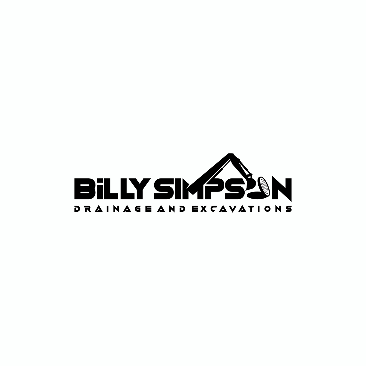 Logo Design by Ashani Bhattacharya for Billy Simpson Drainage and Excavations | Design #32856851