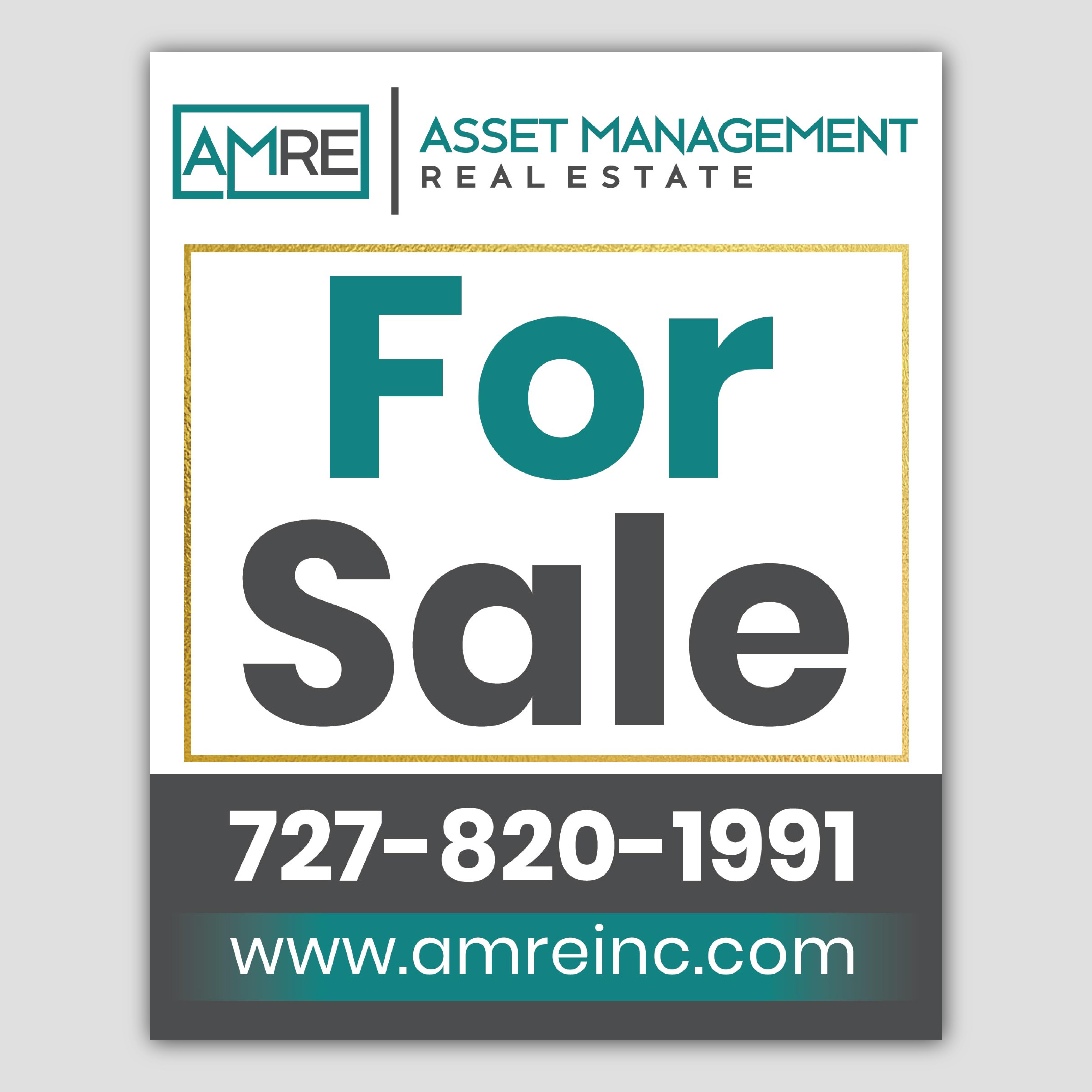 Signage Design by Bidita Saha for Asset Management Real Estat | Design #32870659