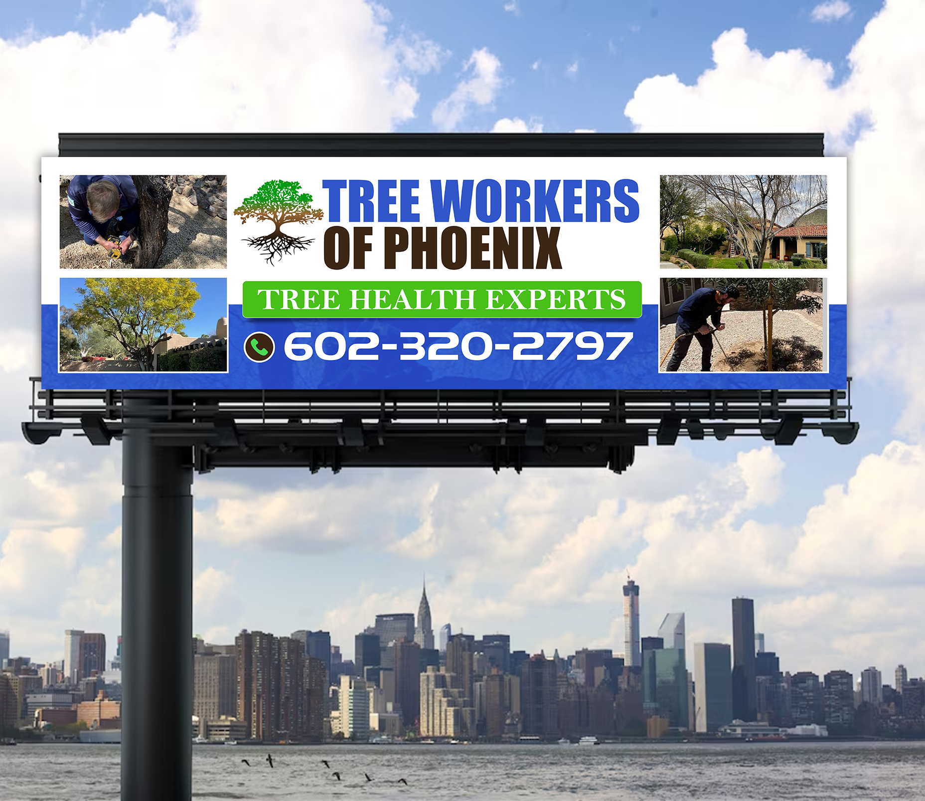 Diseño de Cartelera por ArtHive para Tree Workers Of Phoenix | Diseño #32853443