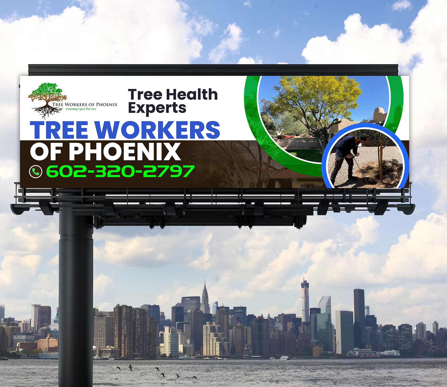 Werbetafel-Design von ArtHive für Tree Workers Of Phoenix | Design #32853444