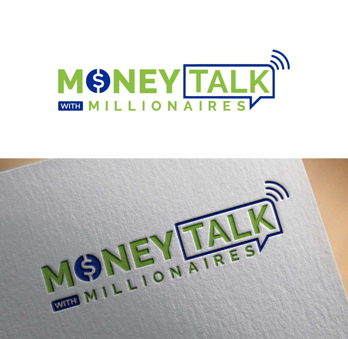Logo Design by Danial07 for Money Talk with Millionaires | Design #32863397