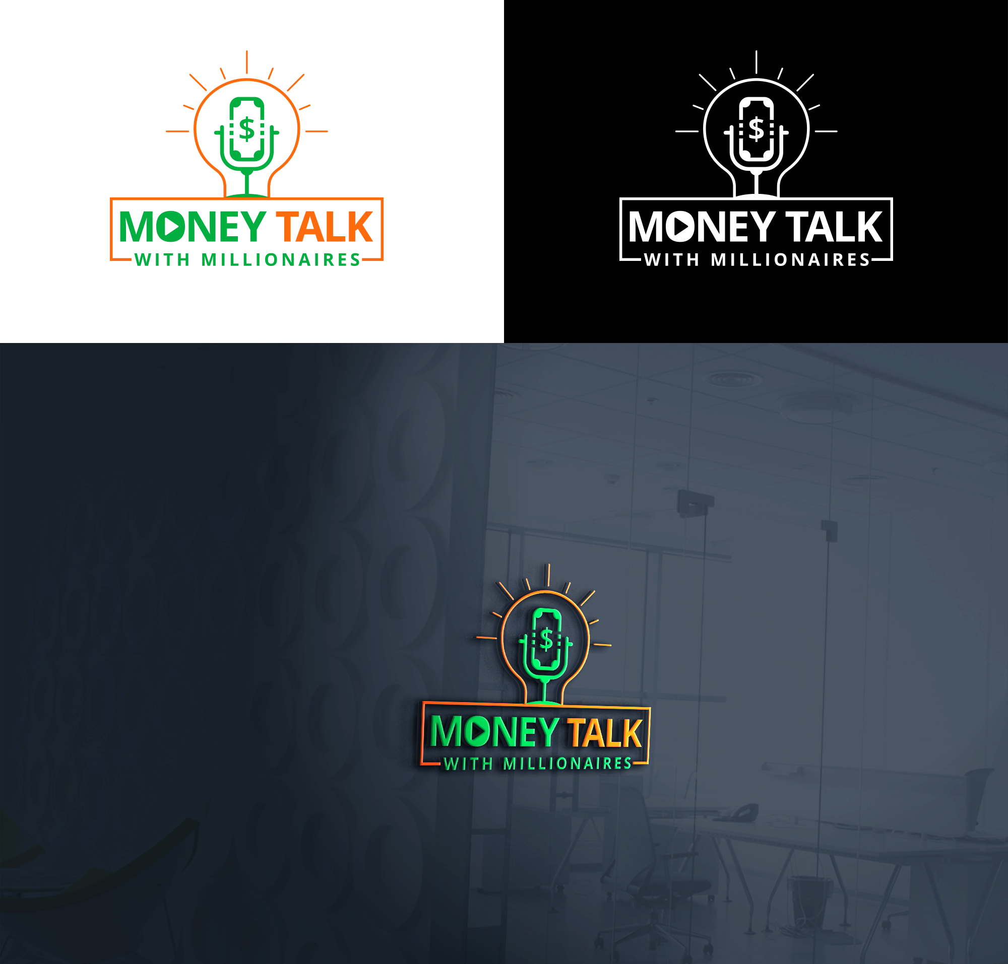 Logo Design by RA-bica for Money Talk with Millionaires | Design #32882435
