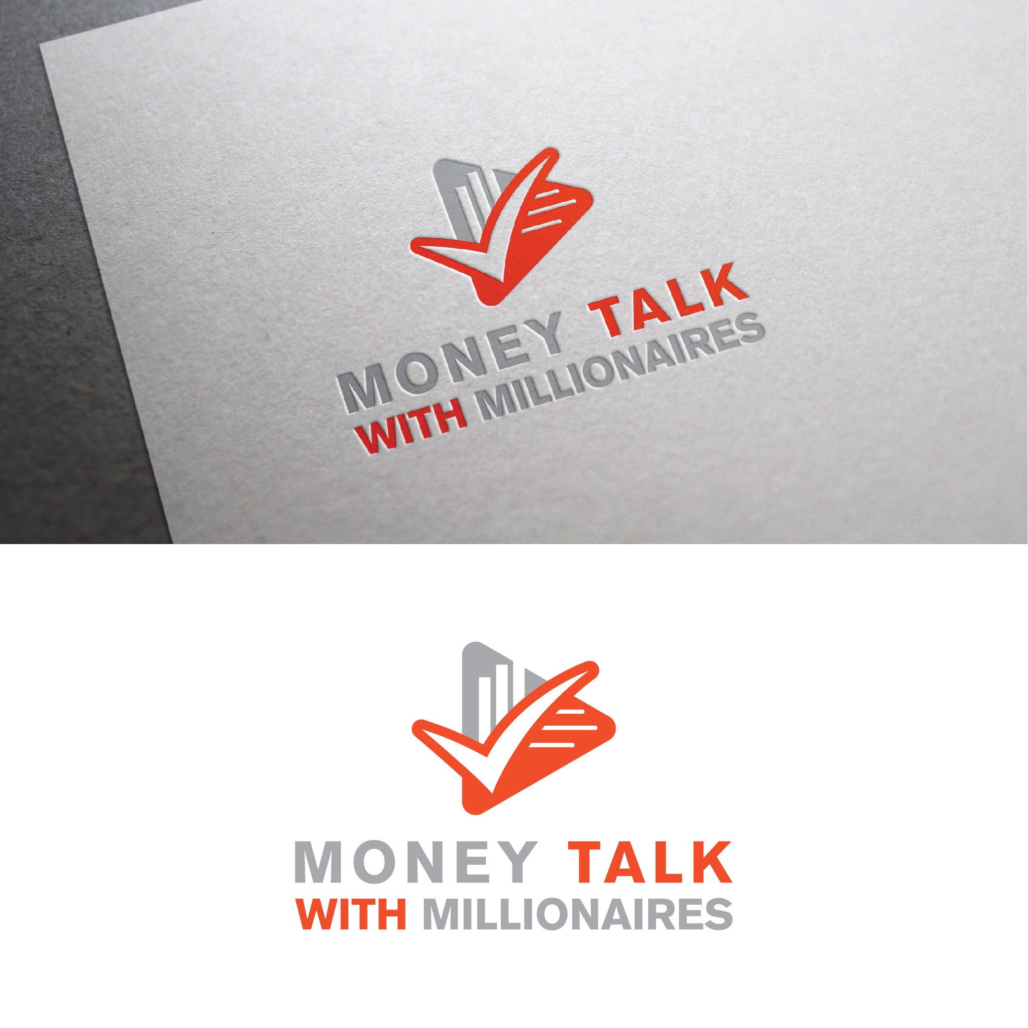Logo Design by creativemood438 for Money Talk with Millionaires | Design #32897016