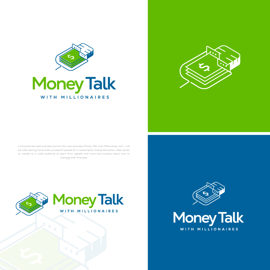 Logo Design by b4usonai for Money Talk with Millionaires | Design #32876613