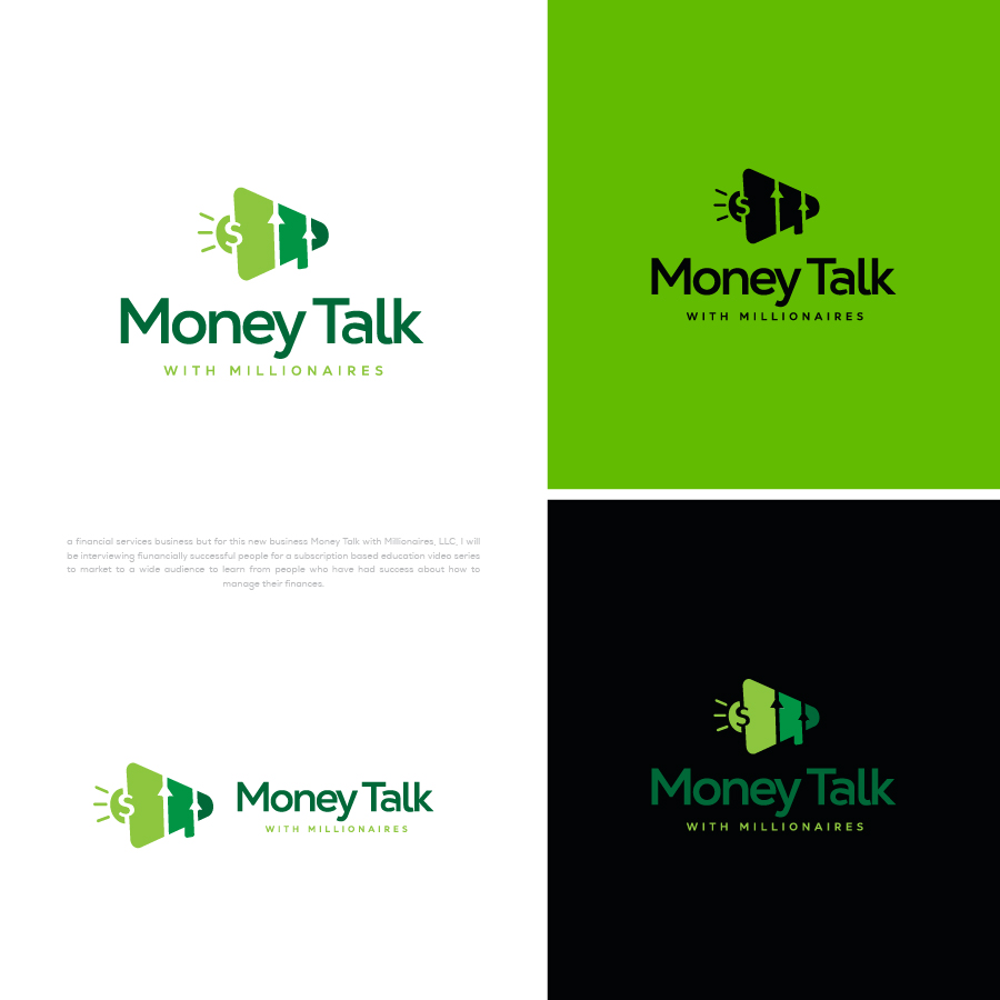 Logo Design by b4usonai for Money Talk with Millionaires | Design #32877015