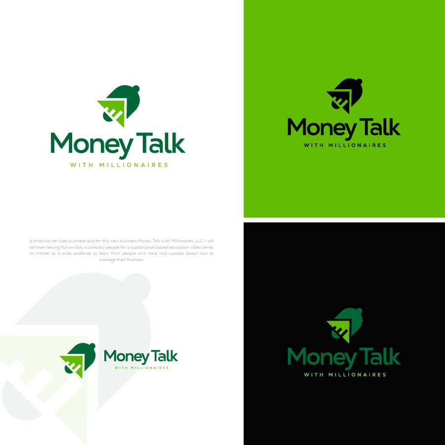 Logo Design by b4usonai for Money Talk with Millionaires | Design #32877284