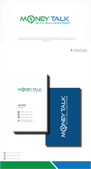 Design de Logo par zebronicgraphic pour Money Talk with Millionaires | Design : #32858716