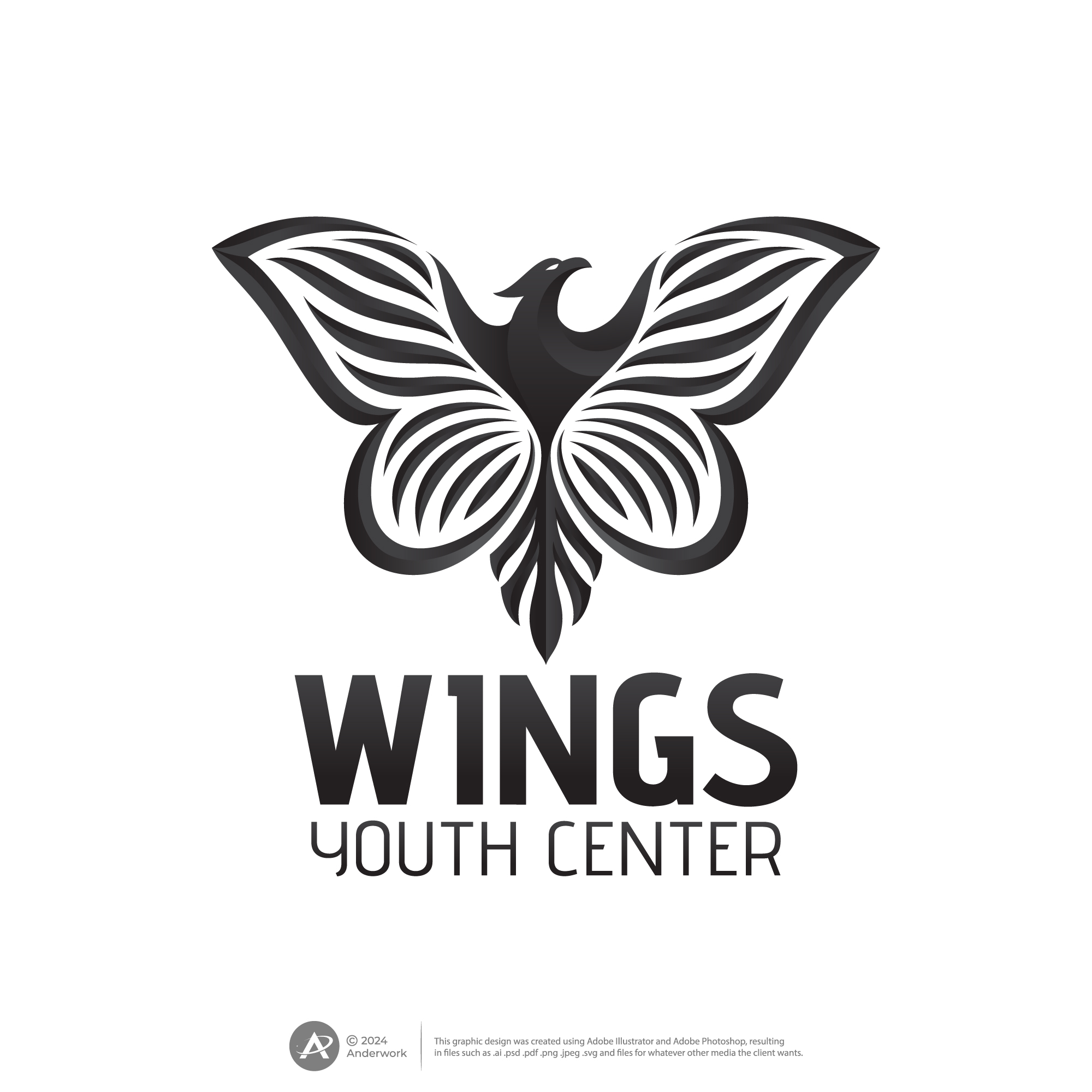 Logo Design by Anderwork for WINGS THERAPY CENTER | Design #32908090