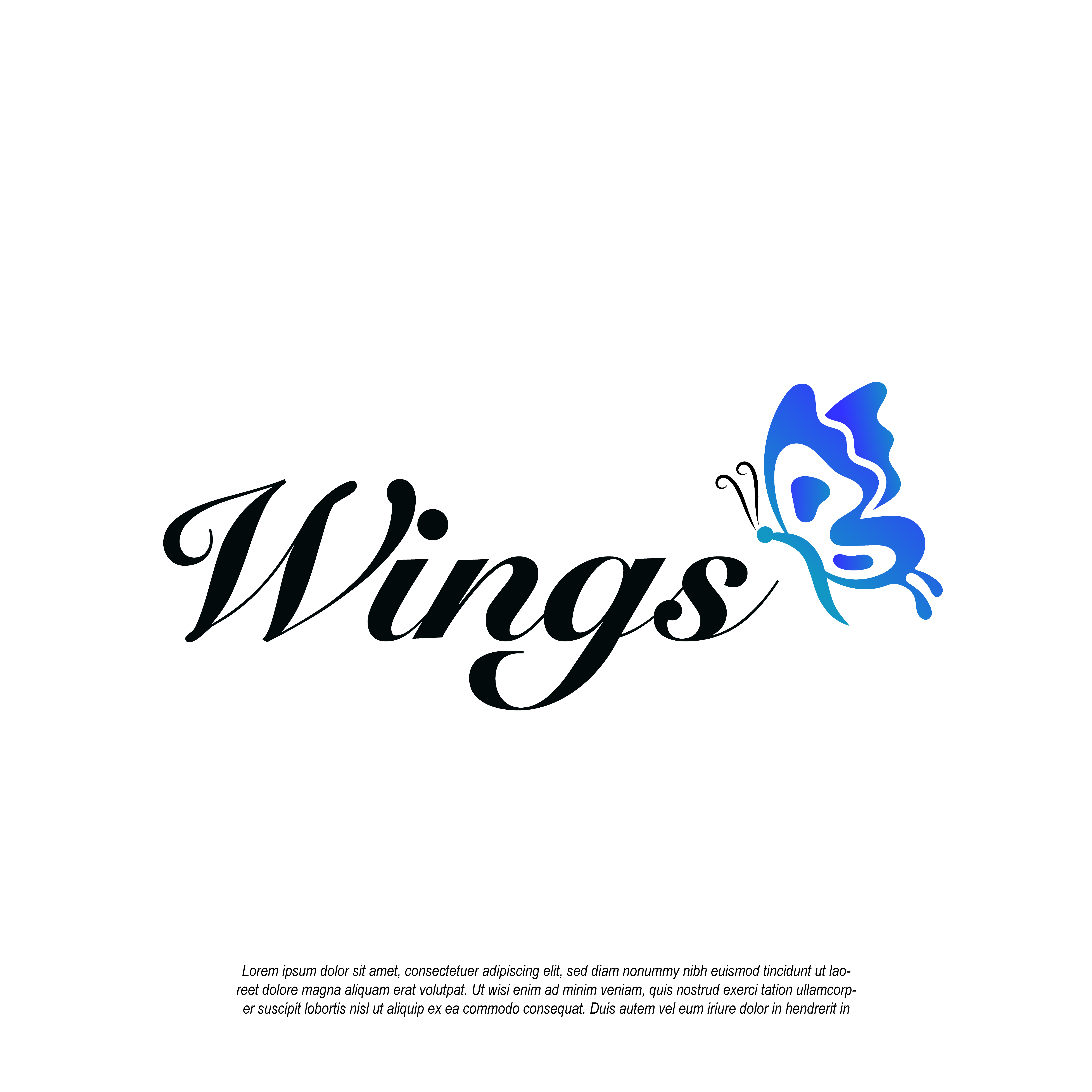 Diseño de Logo por Hafsa Khan para WINGS THERAPY CENTER | Diseño #32897405