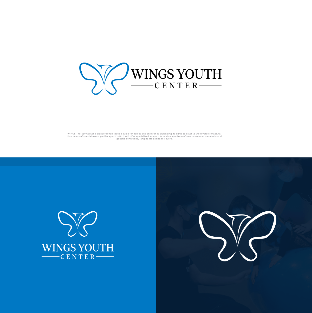 Diseño de Logo por ivan para WINGS THERAPY CENTER | Diseño #32898150
