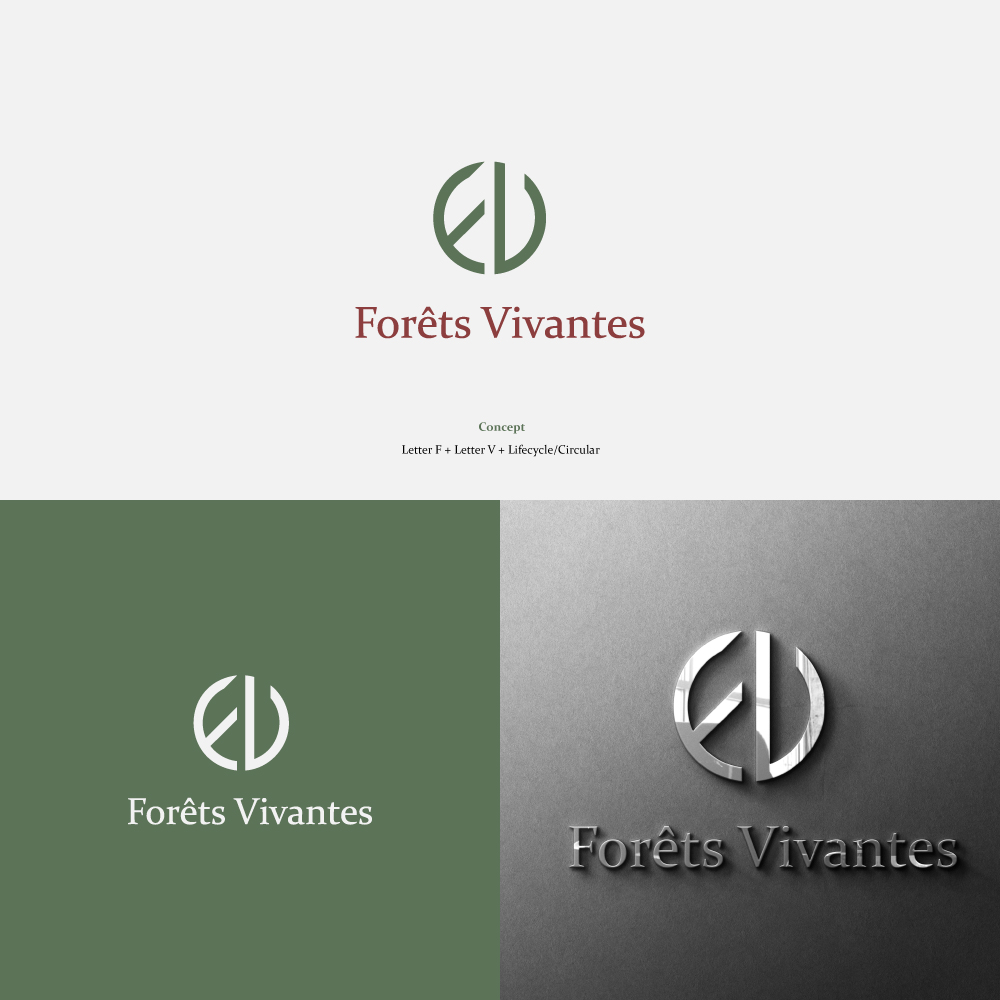 Logo Design by Adnan Bhatti for Forêts Vivantes | Design #32862709