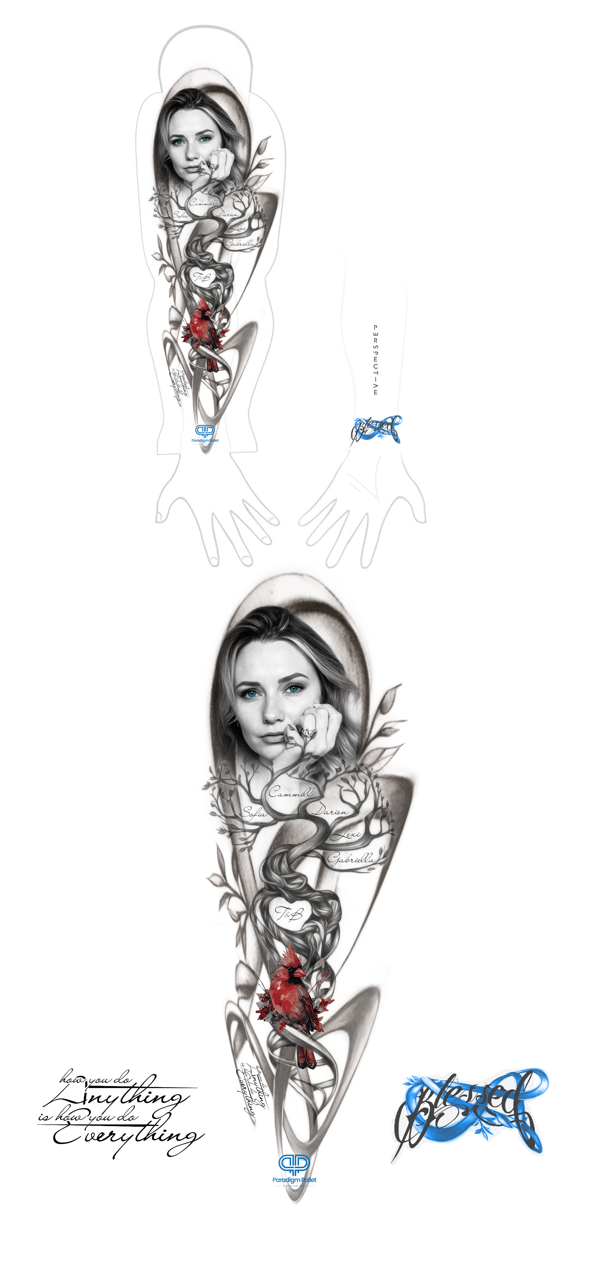 Tattoo Design by Thingkazupa Design for Paradigm Pallet | Design #32886159