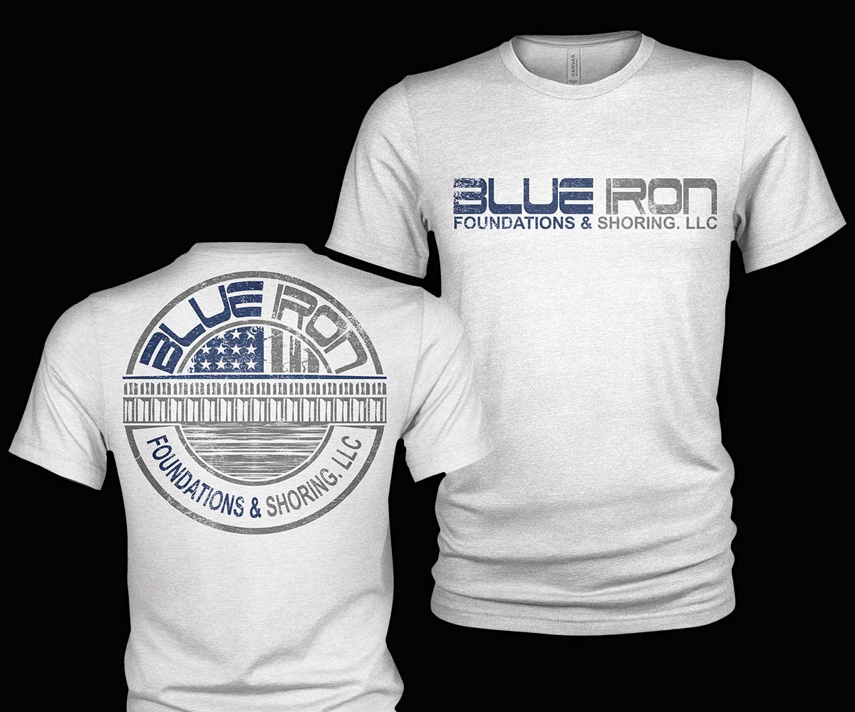 Diseño de Camiseta por Milton Bhowmik para Blue Iron Foundations & Shoring, LLC | Diseño #32880168
