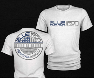 Diseño de Camiseta por Milton Bhowmik para Blue Iron Foundations & Shoring, LLC | Diseño: #32886688