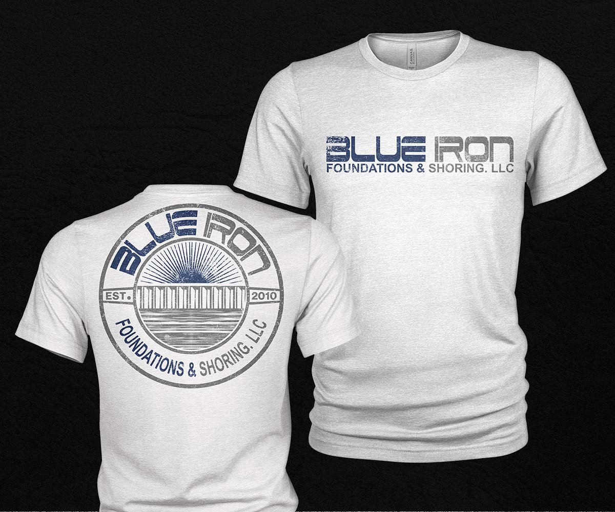Diseño de Camiseta por Milton Bhowmik para Blue Iron Foundations & Shoring, LLC | Diseño #32886689