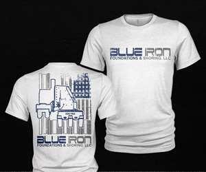Diseño de Camiseta por Milton Bhowmik para Blue Iron Foundations & Shoring, LLC | Diseño: #32906222