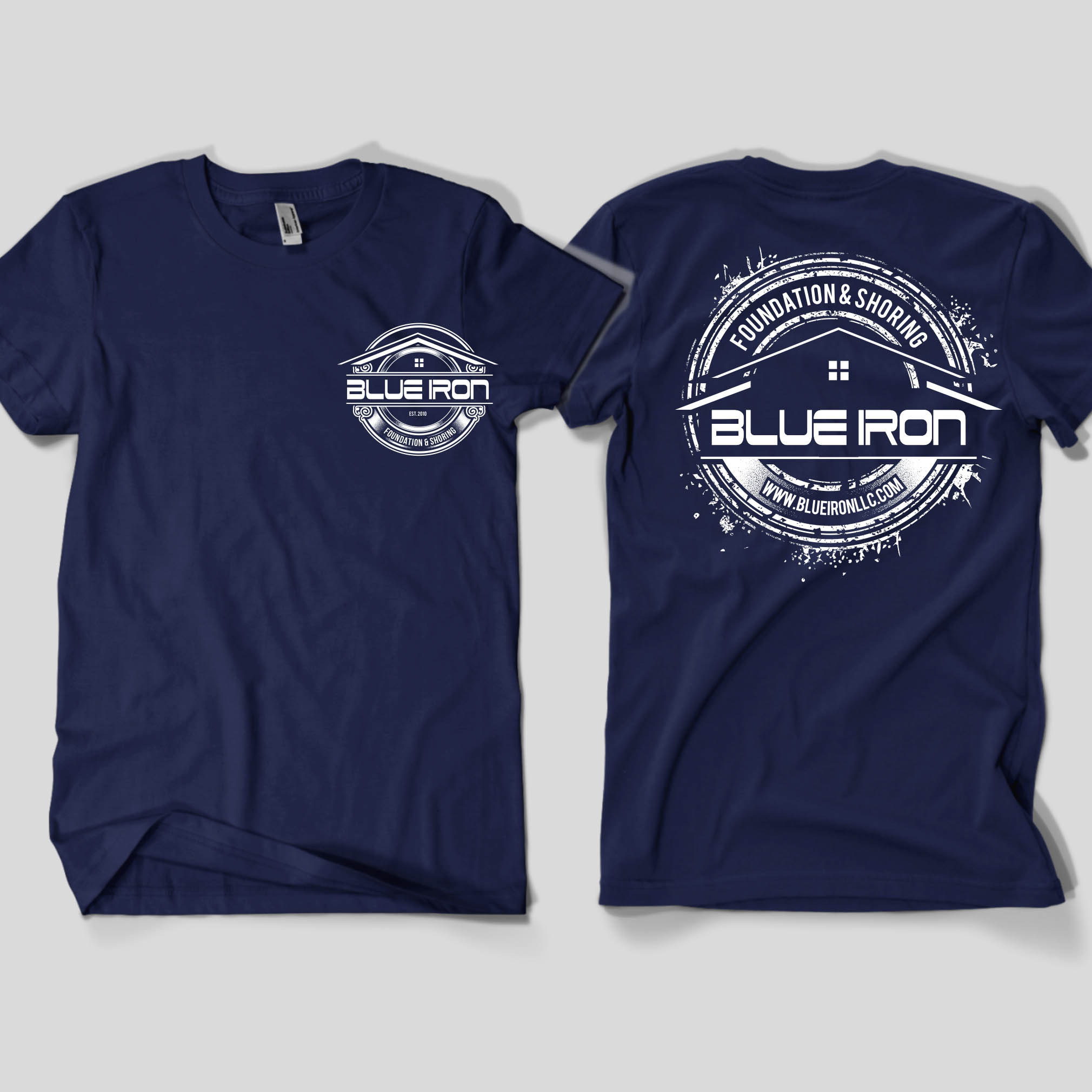 Design de T-shirt par Rheanza pour Blue Iron Foundations & Shoring, LLC | Design #32897217