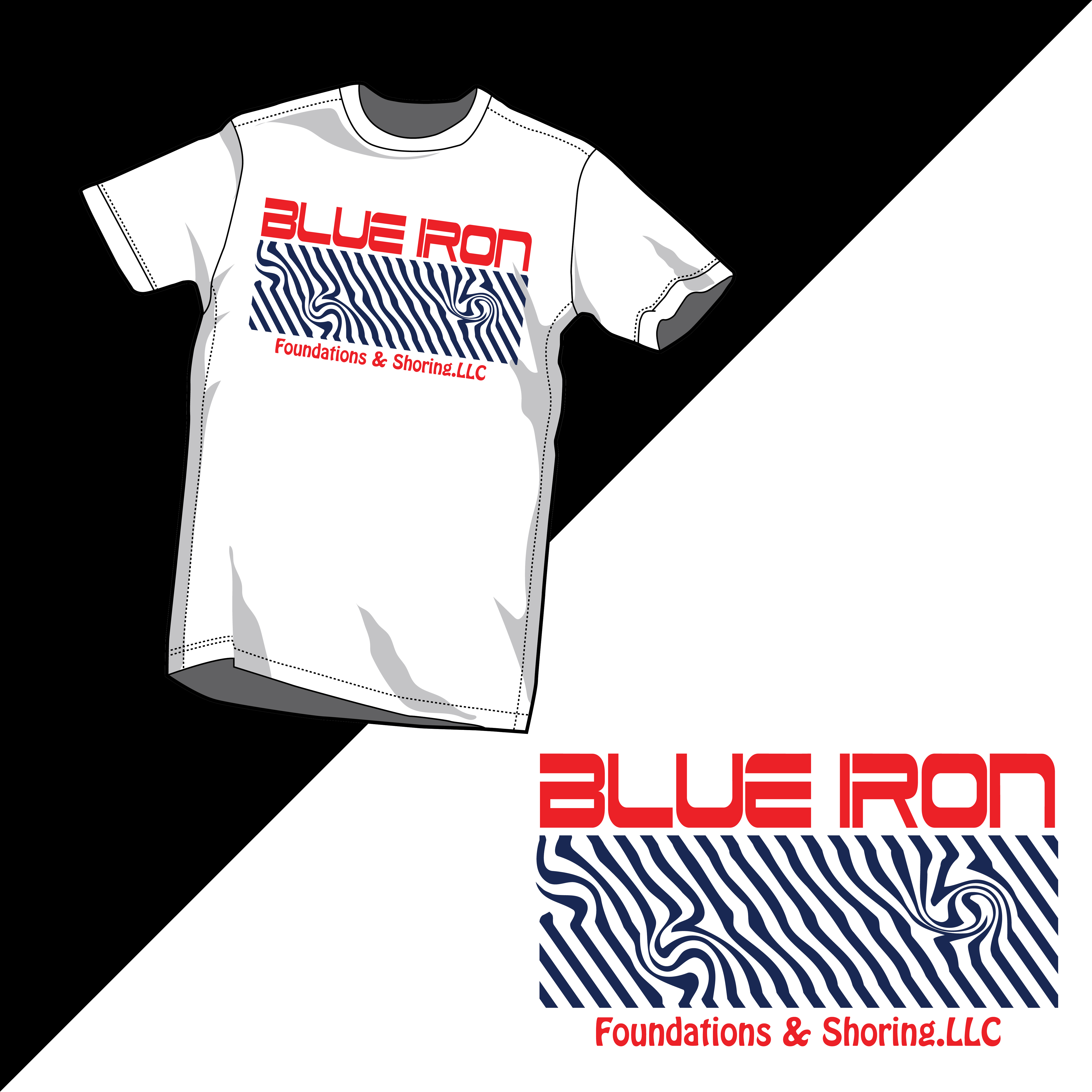 Design de T-shirt par DesignNixon pour Blue Iron Foundations & Shoring, LLC | Design #32868437