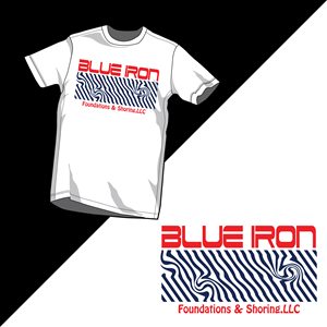 Diseño de Camiseta por DesignNixon para Blue Iron Foundations & Shoring, LLC | Diseño: #32868437