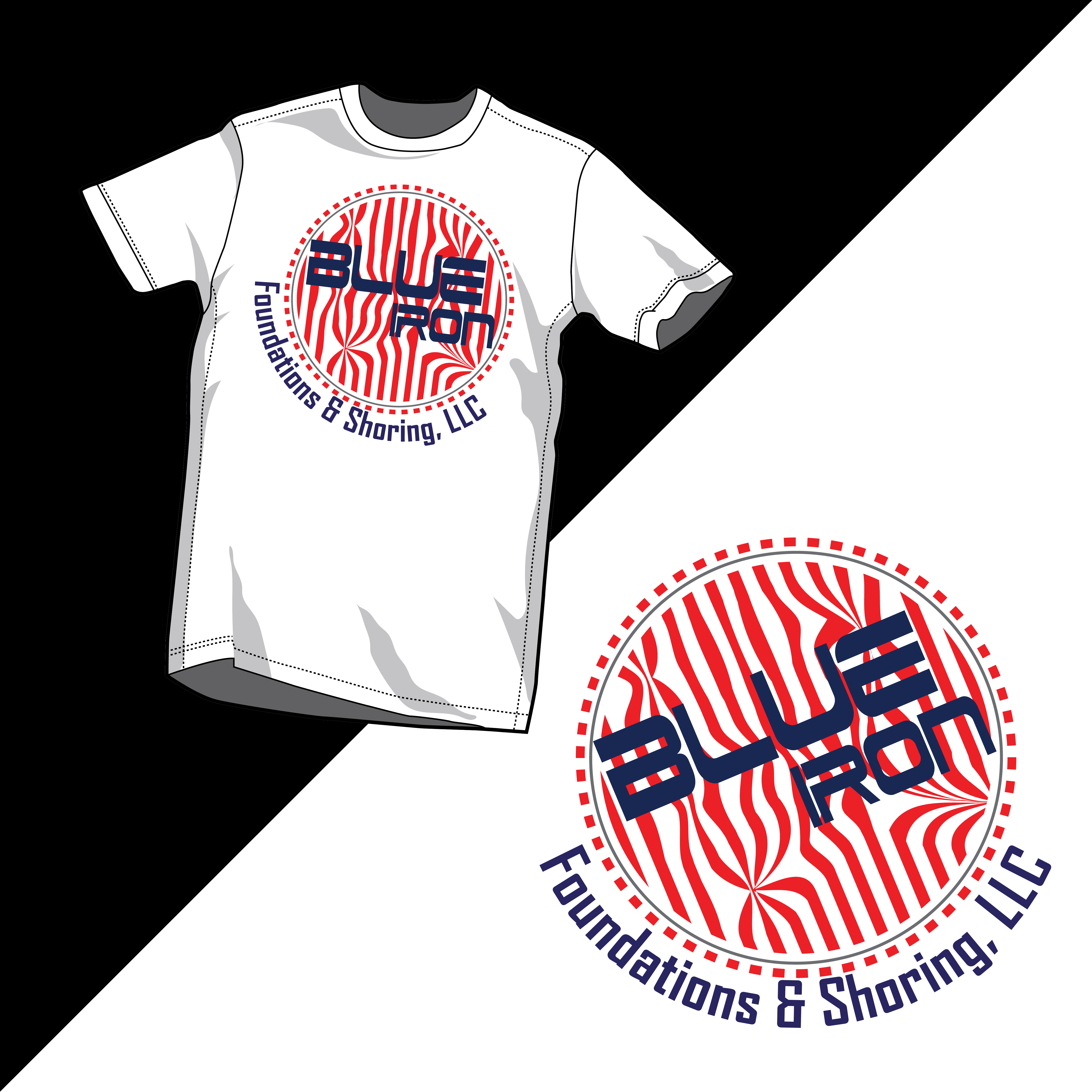 Diseño de Camiseta por DesignNixon para Blue Iron Foundations & Shoring, LLC | Diseño #32868438