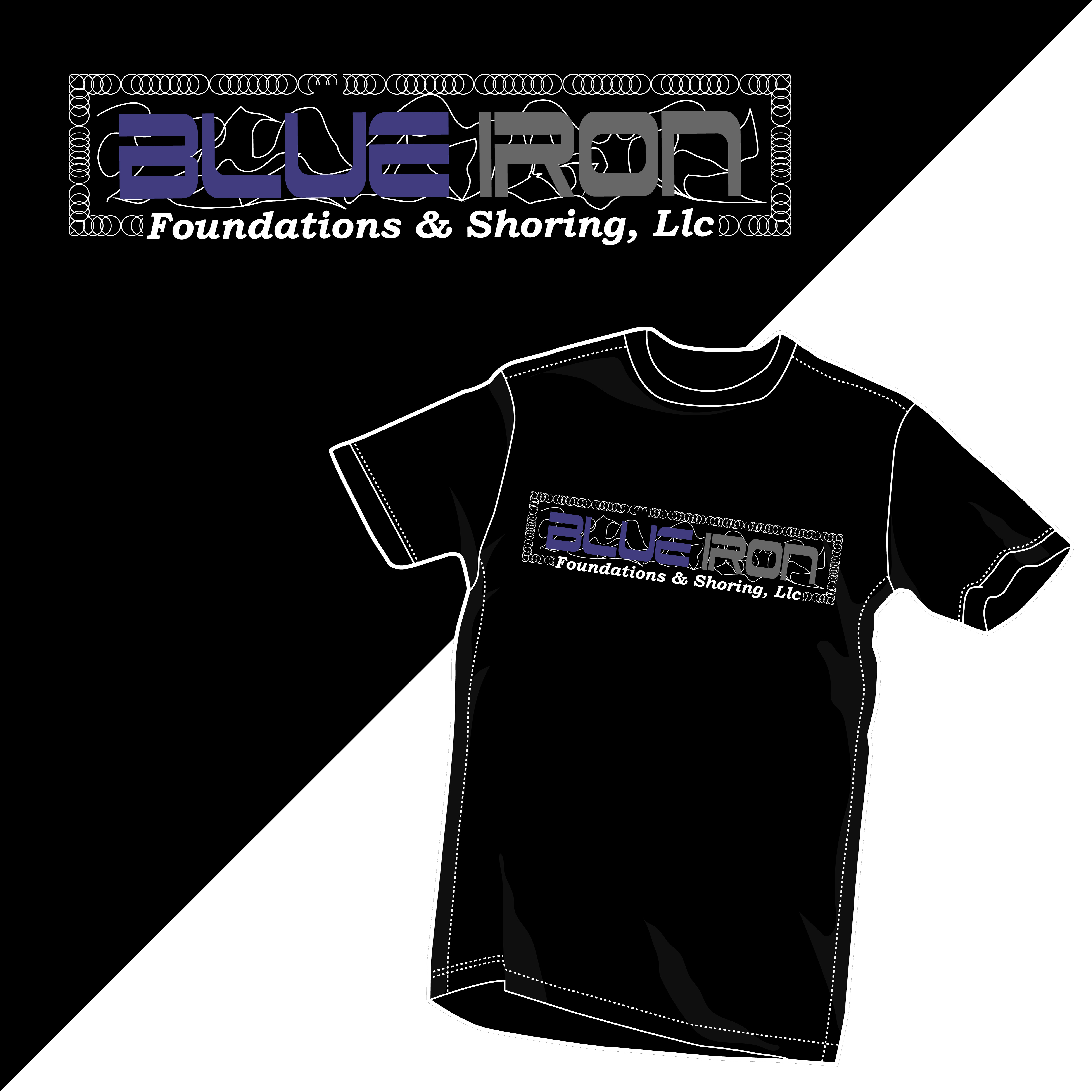 T-shirt Design by DesignNixon for Blue Iron Foundations & Shoring, LLC | Design #32881039