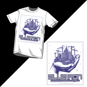 T-Shirt-Design von DesignNixon für Blue Iron Foundations & Shoring, LLC | Design: #32881041