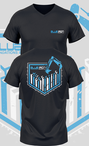 Design de T-shirt par Teespixels pour Blue Iron Foundations & Shoring, LLC | Design : #32889764