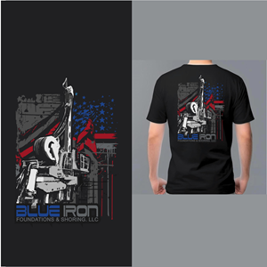 Diseño de Camiseta por onze design para Blue Iron Foundations & Shoring, LLC | Diseño: #32880465
