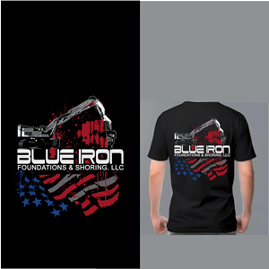 Diseño de Camiseta por onze design para Blue Iron Foundations & Shoring, LLC | Diseño: #32885248
