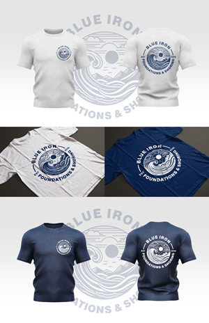 T-Shirt-Design von AHNAF_S für Blue Iron Foundations & Shoring, LLC | Design: #32867520