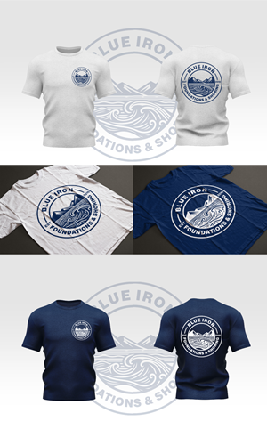 Diseño de Camiseta por AHNAF_S para Blue Iron Foundations & Shoring, LLC | Diseño: #32868416