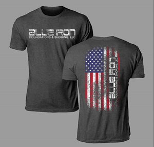 Design de T-shirt par Johncina pour Blue Iron Foundations & Shoring, LLC | Design : #32900734