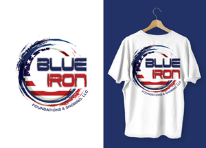 T-shirt Design by Elsa Designs for Blue Iron Foundations & Shoring, LLC | Design #32878603