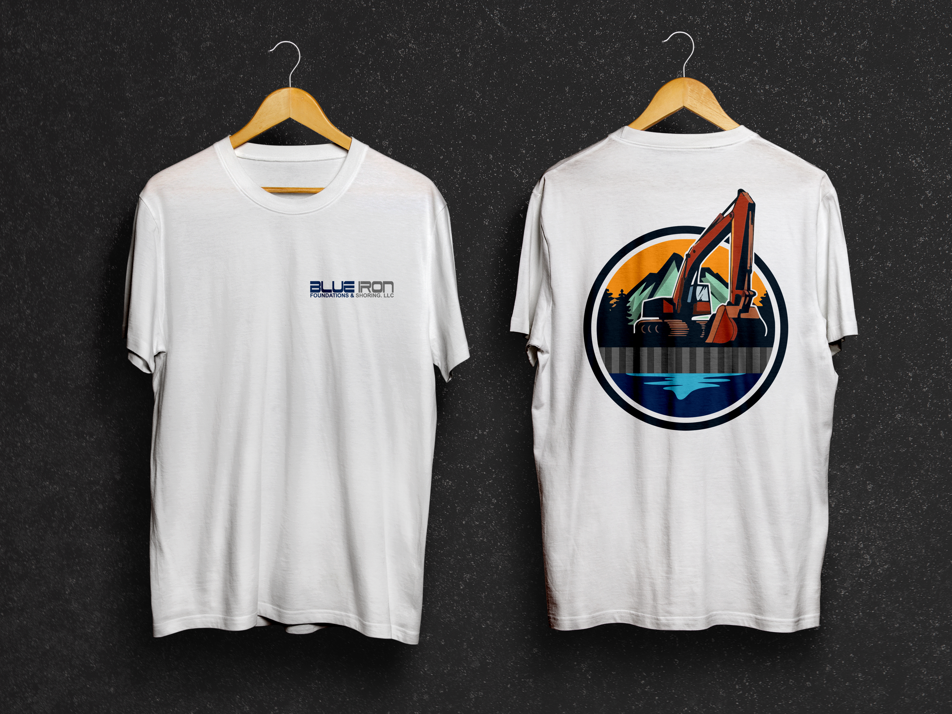 Design de T-shirt par DesignAspects pour Blue Iron Foundations & Shoring, LLC | Design #32872387
