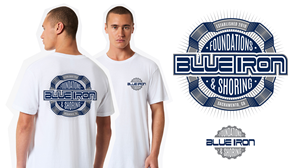 Diseño de Camiseta por Toblindfoldher Graphic Design para Blue Iron Foundations & Shoring, LLC | Diseño: #32883575