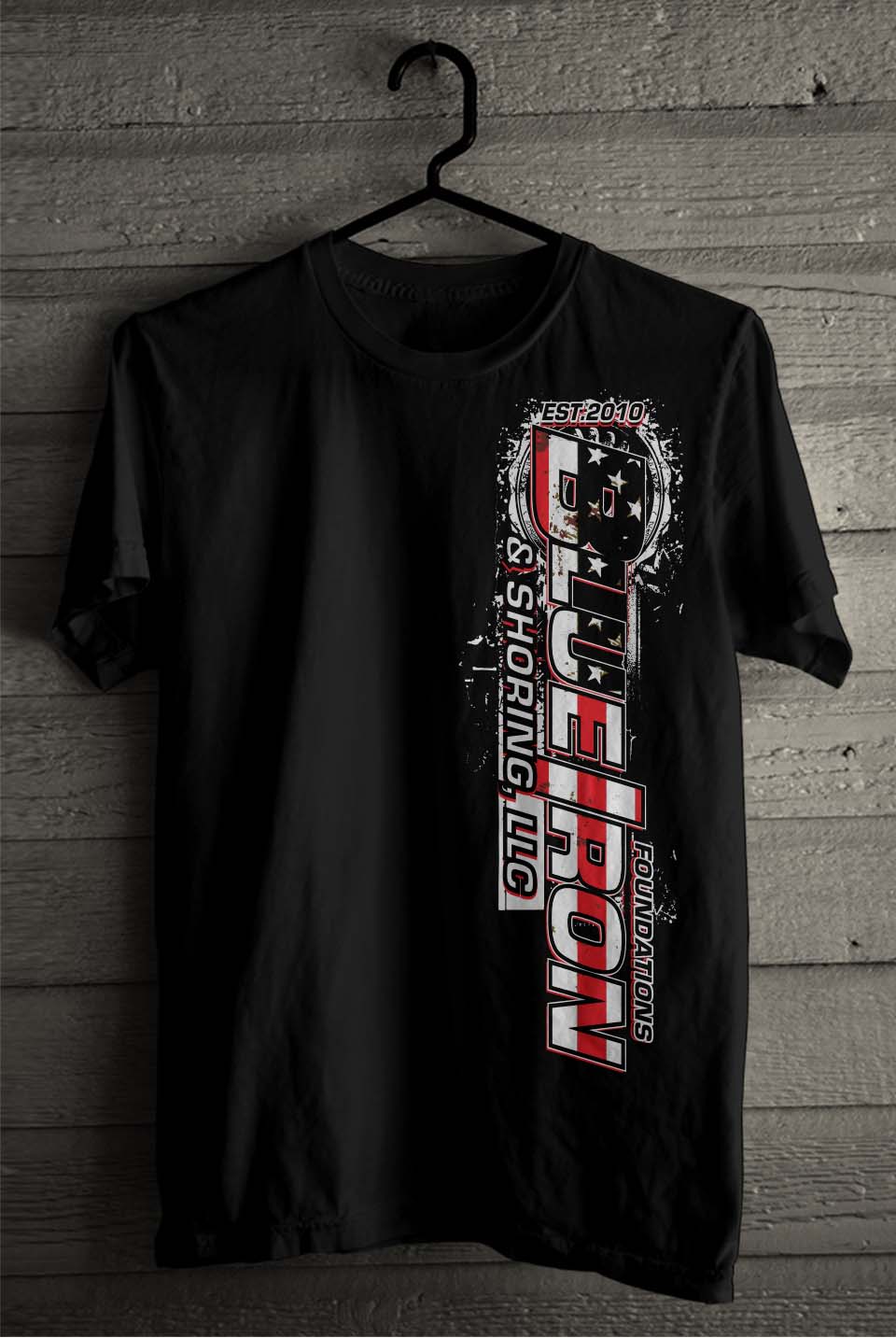 Diseño de Camiseta por SATHIRA para Blue Iron Foundations & Shoring, LLC | Diseño #32885134