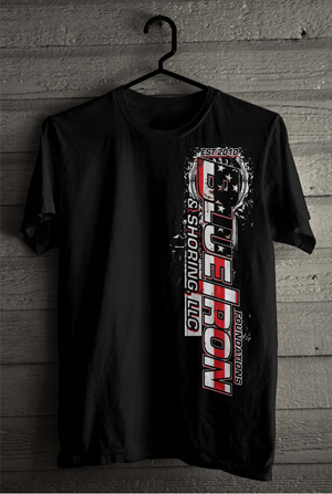 Diseño de Camiseta por SATHIRA para Blue Iron Foundations & Shoring, LLC | Diseño: #32885134