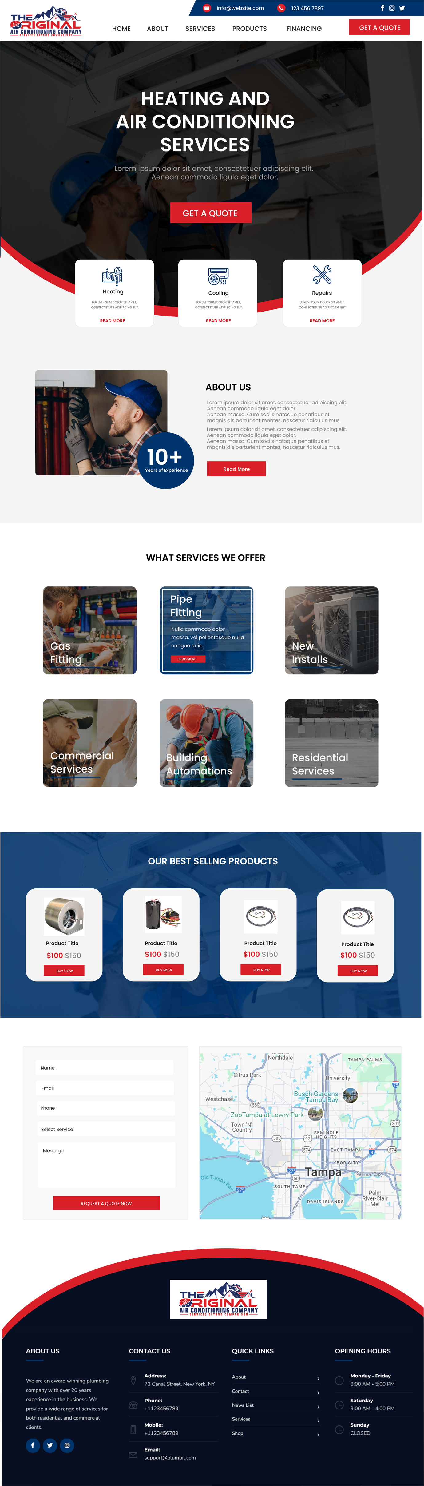 Web-Design von WahDesign für Original Air Conditioning  | Design #32870431