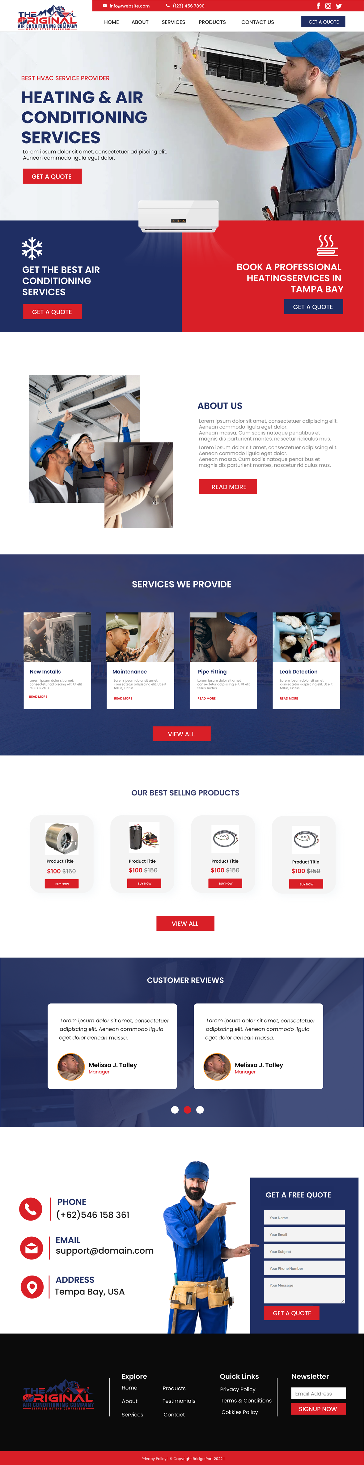 Web-Design von WahDesign für Original Air Conditioning  | Design #32873468
