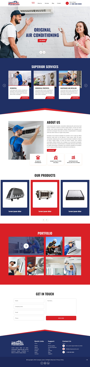 Web Design by pb for Original Air Conditioning  | Design: #32878105